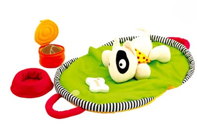 Коврик-сумочка со щенком.