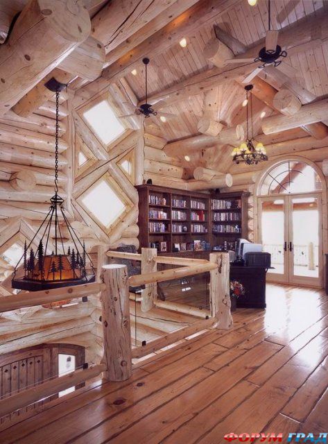 интерьер деревянного дома