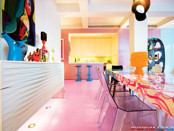Karim Rashid. Карим Рашид. Промышленный дизайнер. Неиссякаемое вдохновение и безудержная фантазия в цветных интерьерах