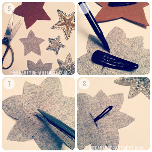 diy-sparkling-star-hair-clips