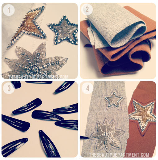 diy-sparkling-star-hair-clips