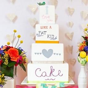 typographic-wedding-dessert-table-in-bright-and-bold-colors