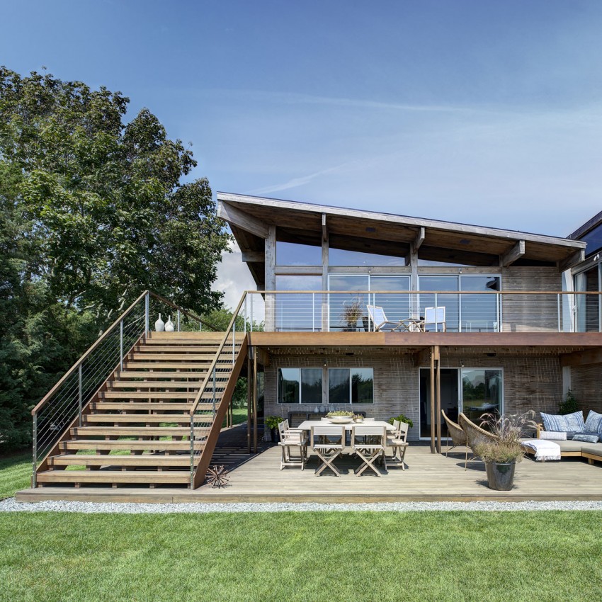 Летняя терраса дома Bates Masi Architects в Нью-Йорке