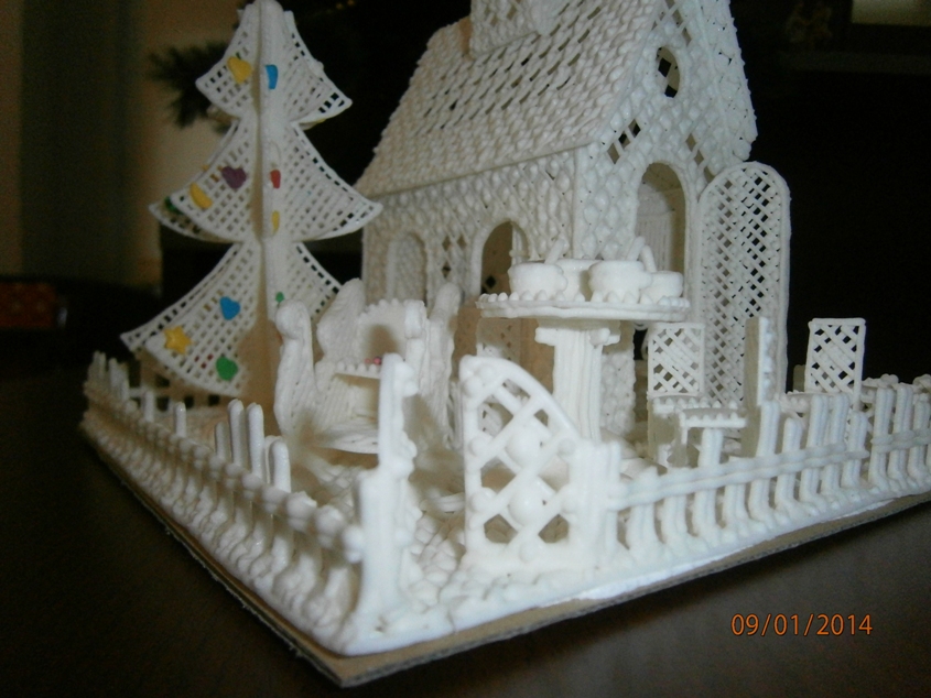 Айсинг - сладкий новогодний дворик