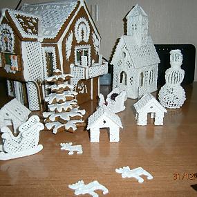 Рождественский пряничный домик, первые эксперименты с айсингом