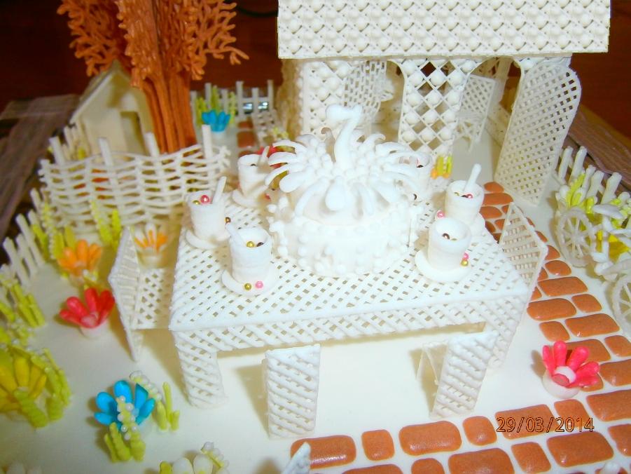 Айсинг - сладкий цветной дворик