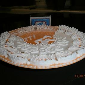 Айсинг - сладкая тарелка с танцовщицей фламенко