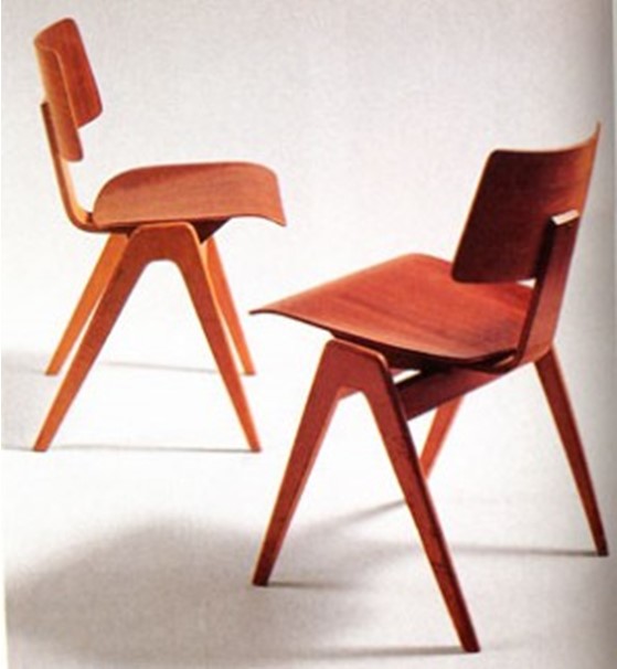 Робин Дей. Штабелируемые стулья для Hille, 1950