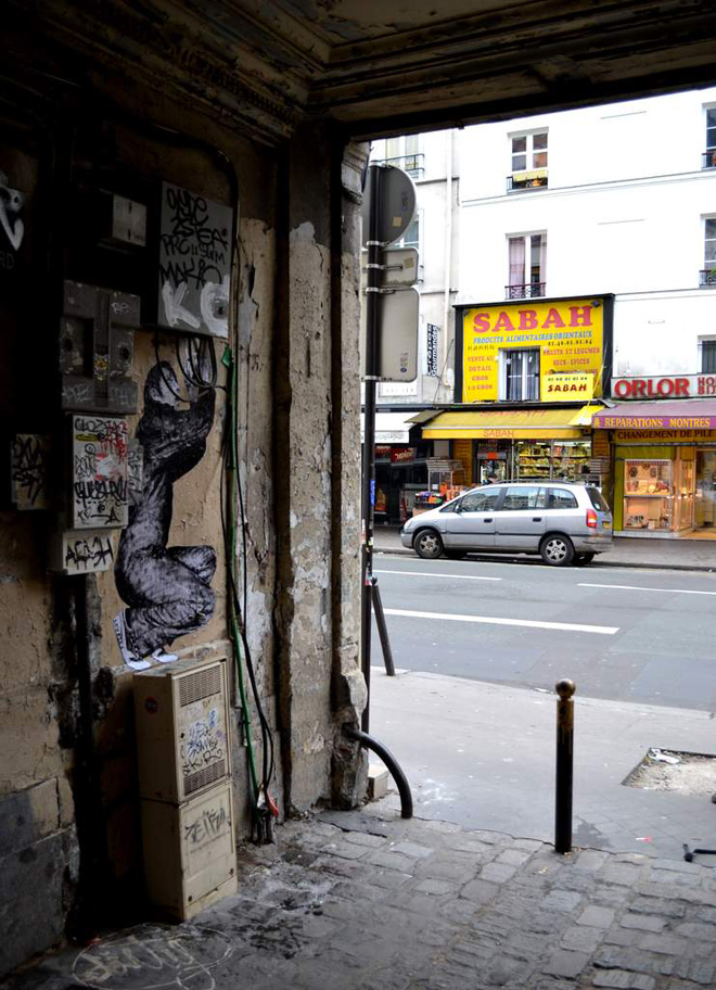 стрит арт на улицах Парижа