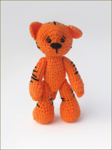 вязание, тигр