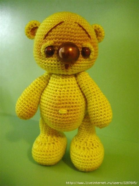 вязанный медведь