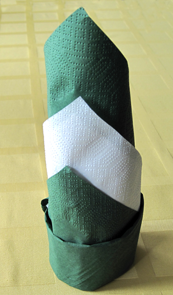 Как красиво сложить салфетки