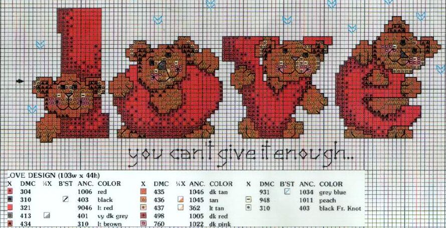 вышивка, валентинки