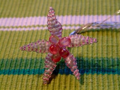 цветы, бисер