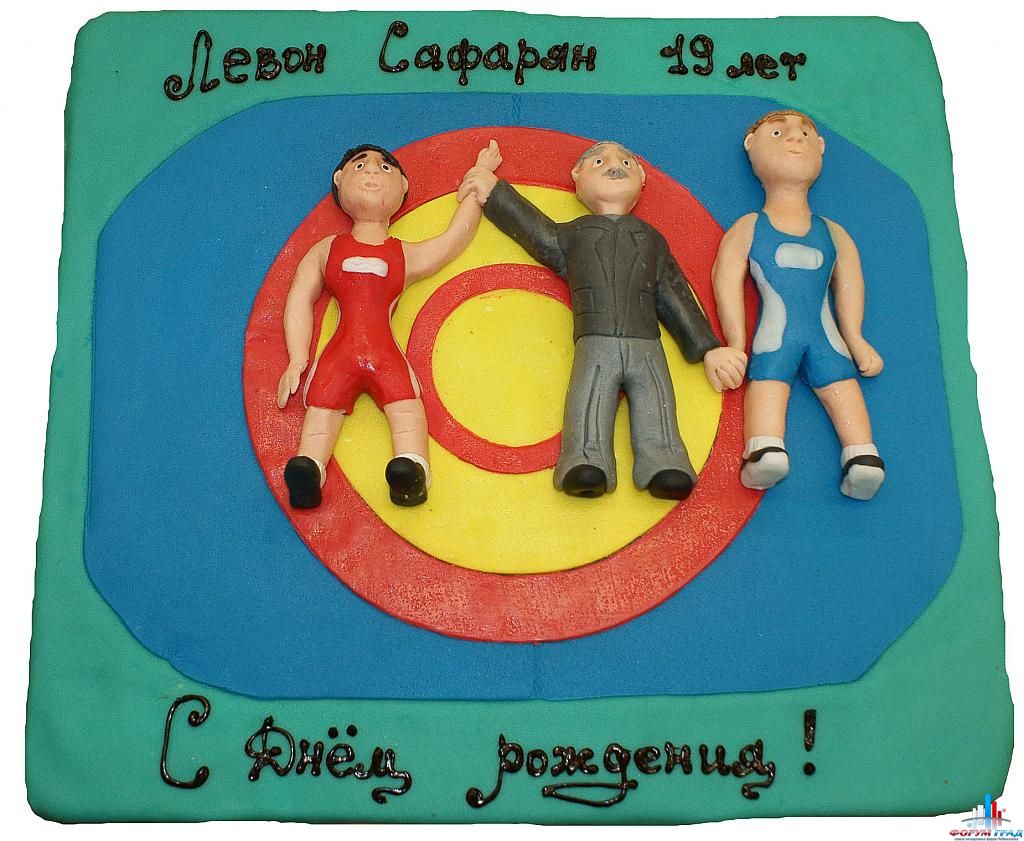 Борцы картинка на торт