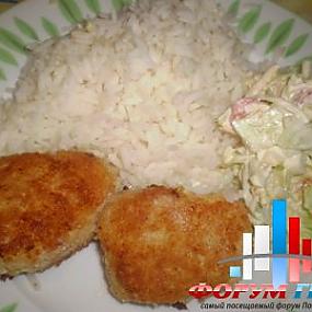 Ужин с рыбными котлетами