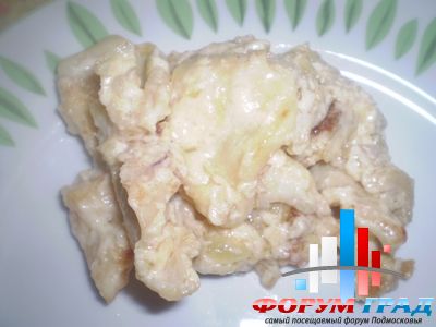 Кальмары в сливках