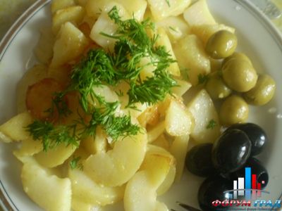 Картошка молодая обжаренная