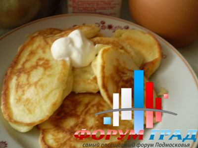 сметанные оладушки