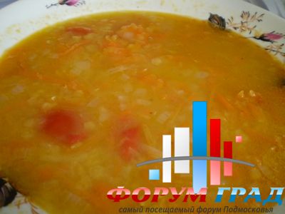 суп чечевичный