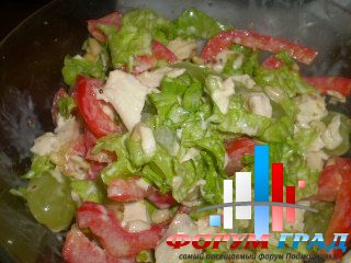 Салат  Курица и виноград