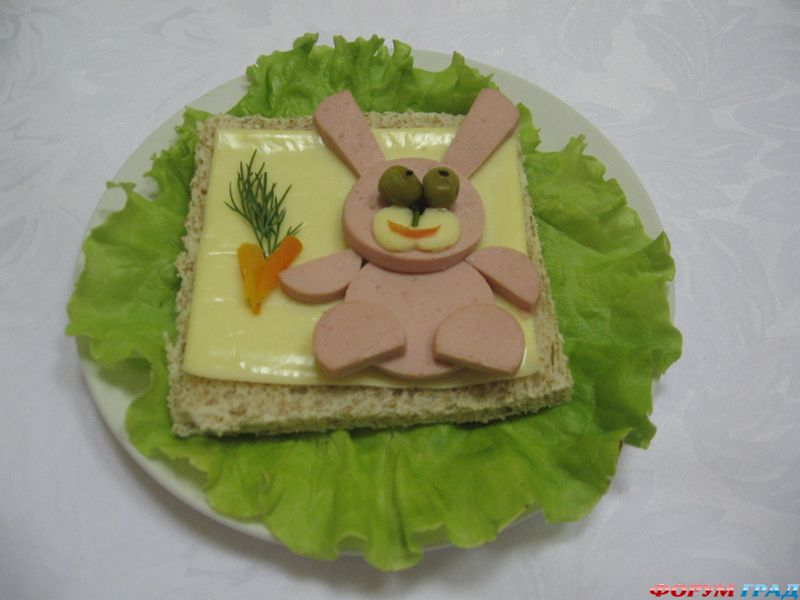 Бутерброд зайка