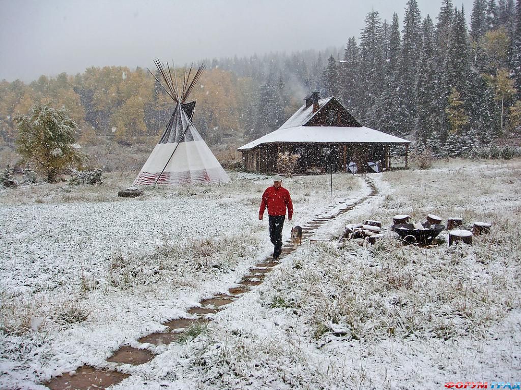 Отель Dunton Hot Springs зимой