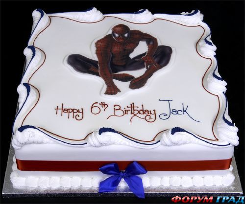 002505 spiderman picture cake