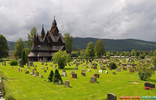 церковь Borgund Лэрдала