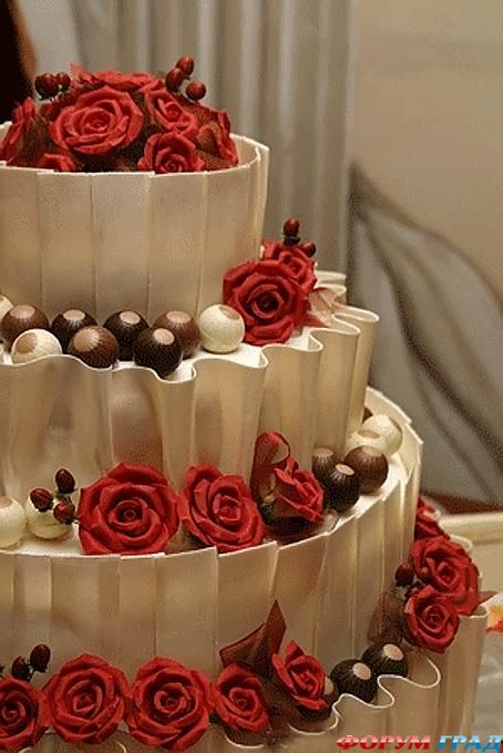 шоколадные свадебные торты