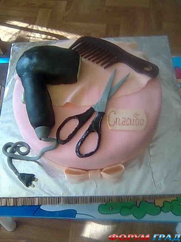 торт для парикмахера