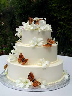 cake with butterflies