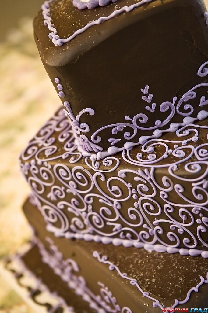 шоколадные свадебные торты