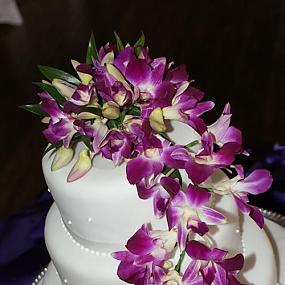 cake wich orhids