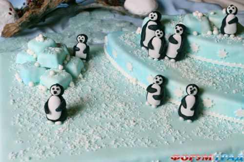 зимние свадебные торты