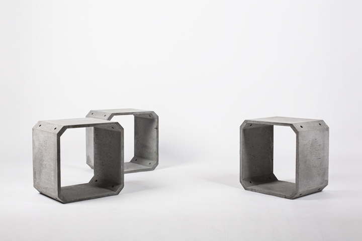 Мебель из цемента Zhi & Kou от bentu design