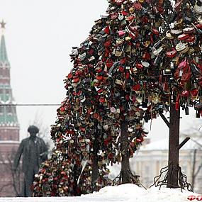 Замочки любви в Москве