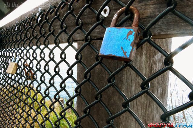 Замочки на Байрон бей в Австралии