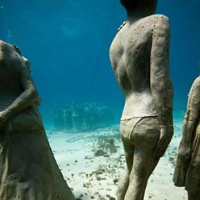 Подводный музей в Канкуне 10