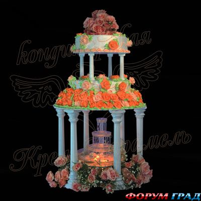 svadebnie torty s fontanami