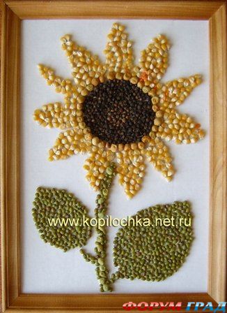 Картина из крупы