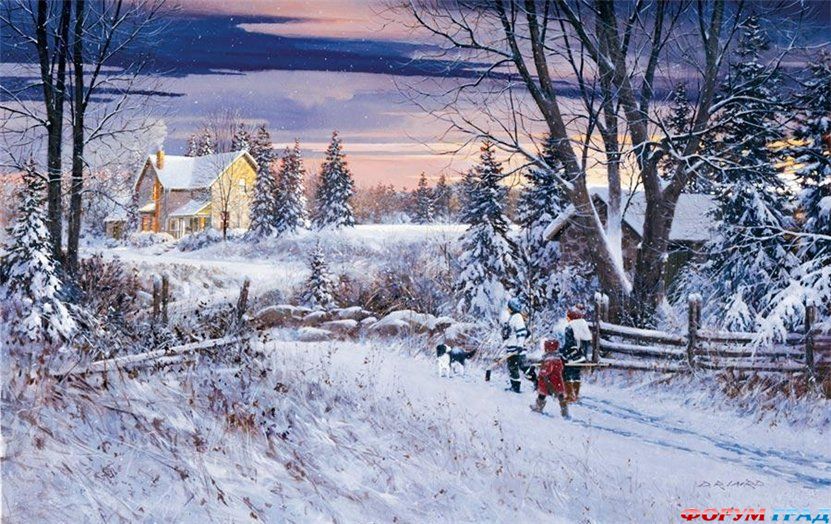Zima na kartinah. Douglas R. Laird
