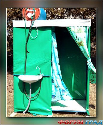 Летний душ на даче