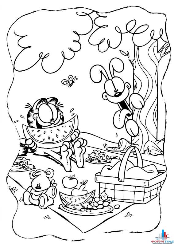 Летние раскраски