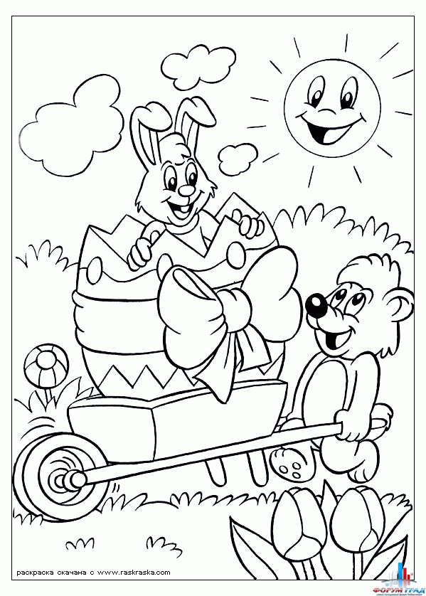 Раскраски пасха