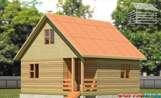 Дачный дом эконом класса
