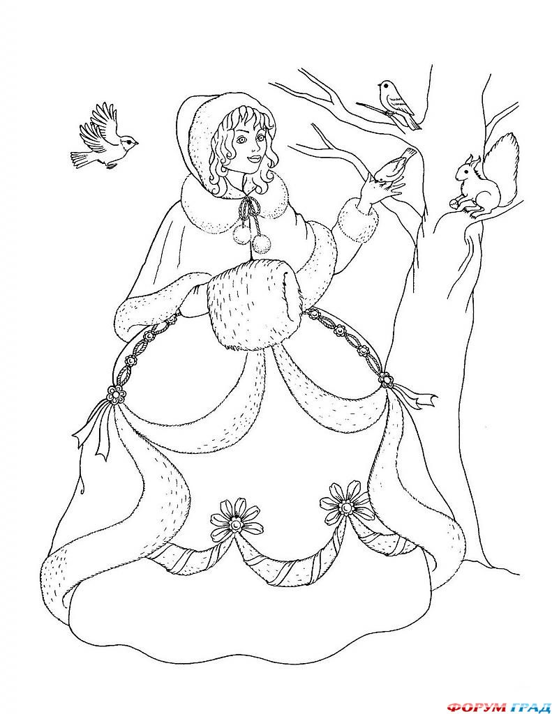 Raskraska zima