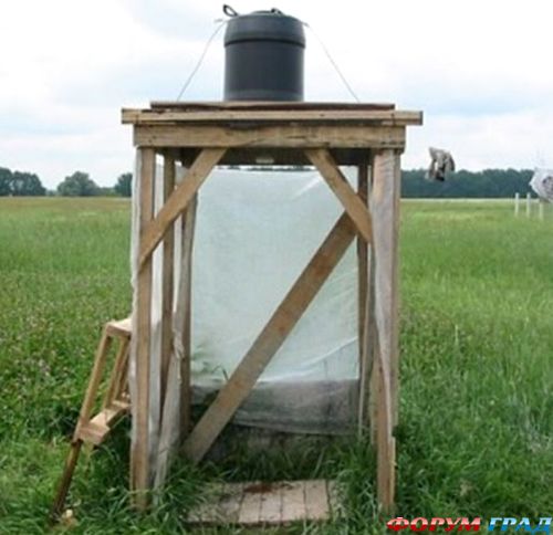 Летний душ на даче