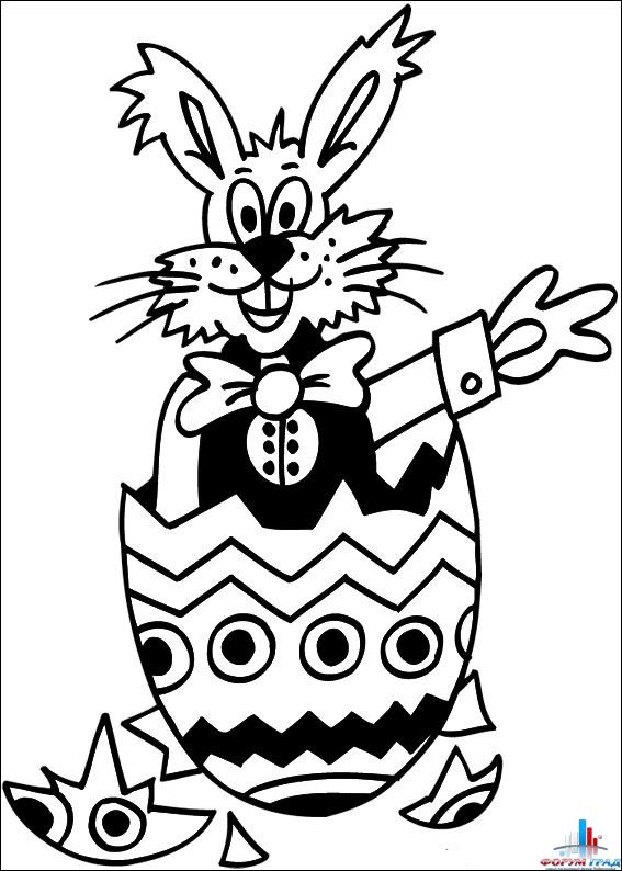 Пасхальные раскраски