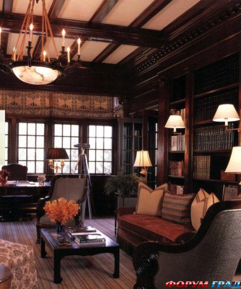 Гостиная и библиотека